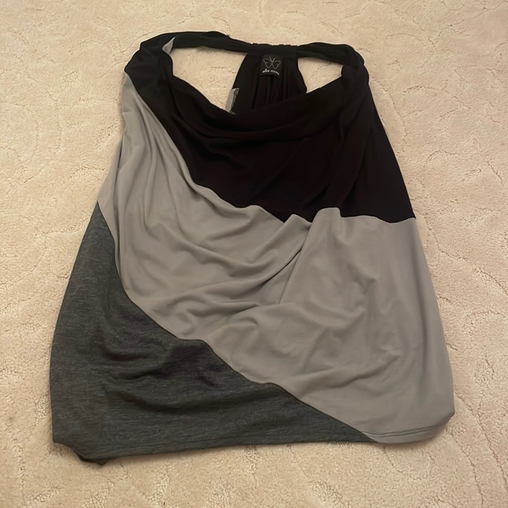 Ella Moss Cowl Neck Colorblock Tank